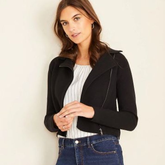 Ann Taylor Jackets & Blazers - NWT ANN TAYLOR MOTO SWEATER JACKET